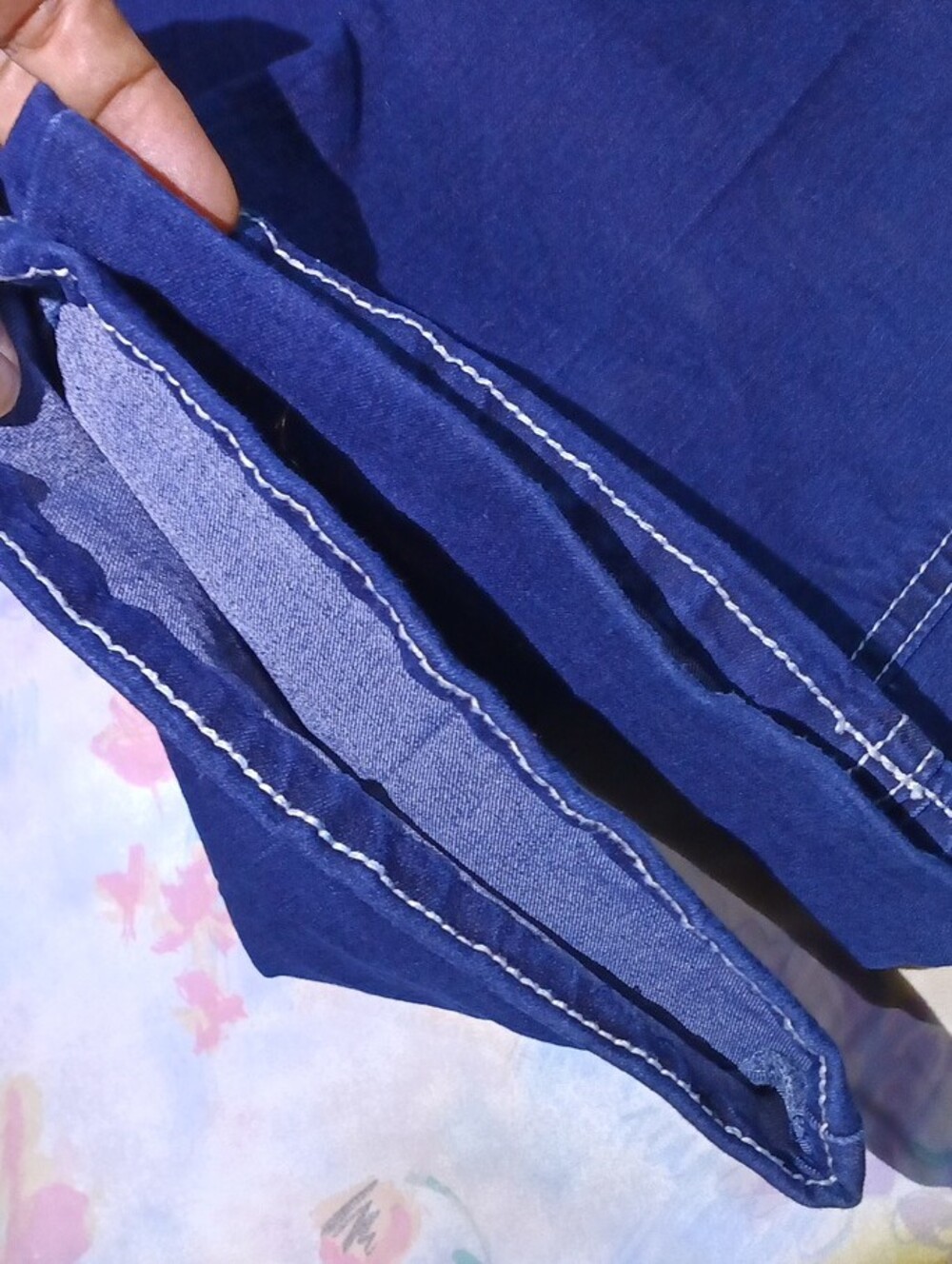 Love Indigo Dark Blue Flare Jeans - Picture 7 of 7